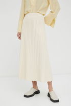 By Malene Birger Fusta Culoarea Bej, Maxi, Evazati Dama, Tricotaj, Casual