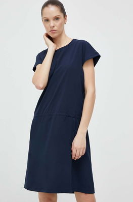 Helly Hansen Rochie Culoarea Albastru Marin, Mini, Drept Dama Bleumarin, Tricotaj, Casual
