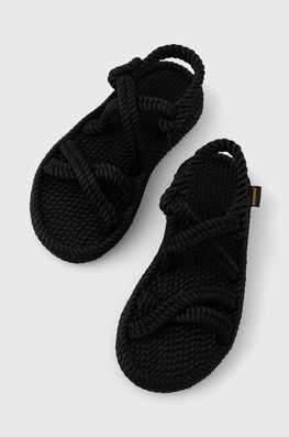 Bohonomad Sandale Tahiti Femei, Culoarea Negru, TAH.0020.PRS Dama, Textil, Toc Plat