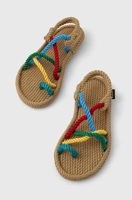 Bohonomad Sandale Ibiza Femei, IBZ.1277.WRS Dama Multicolor, Textil, Toc Plat
