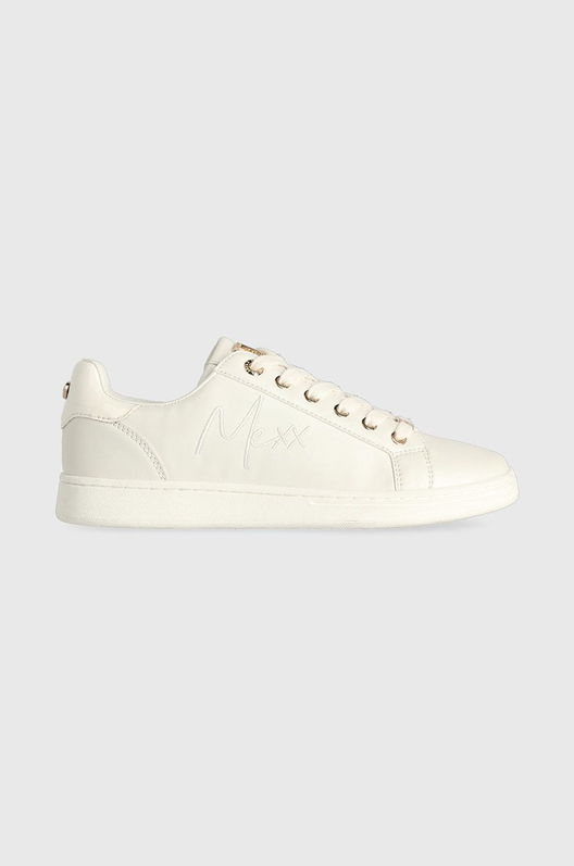 Mexx Pantofi Sneaker Glib Culoarea Alb Dama, Imitatie De Piele