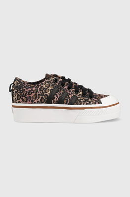 Adidas Originals Tenisi Nizza Platform Femei Dama Multicolor, Imitatie De Piele