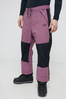 Quiksilver Pantaloni Snowboard Barbati, Culoarea Violet Bărbaţi, Panza
