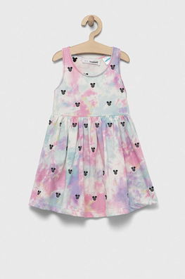Desigual Rochie Din Bumbac Pentru Copii Mini, Evazati Multicolor, Model Imprimeu