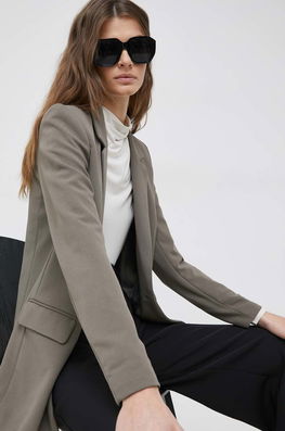 Vero Moda Sacou Culoarea Verde, Oversize, Neted Dama, Lana