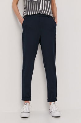 Vero Moda Pantaloni Femei, Culoarea Albastru Marin Dama Bleumarin, Panza