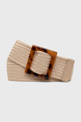 Pieces Curea Femei, Culoarea Bej Dama, Textil