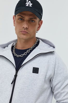 Superdry Bluza Barbati, Culoarea Gri, Melanj Bărbaţi