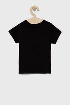 Calvin Klein Jeans Tricou De Bumbac Pentru Copii Culoarea Negru, Model Print