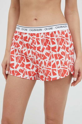Calvin Klein Underwear Pantaloni Scurti De Pijama Femei, Culoarea Rosu Dama, Panza