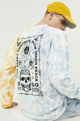 Vans Longsleeve Din Bumbac Modelator Bărbaţi Multicolor, Model Print