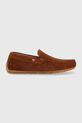U.S. Polo Assn. Mocasini Din Piele Intoarsa RIVER Barbati, Culoarea Maro Bărbaţi, Casual