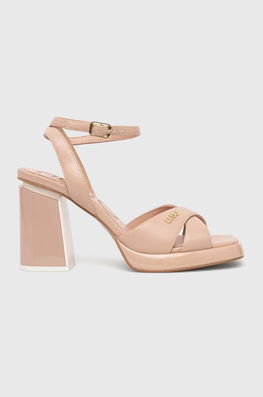 Liu Jo Sandale SISSI 02 Culoarea Bej, SA3125EX01451315 Dama, Imitatie De Piele, Toc Gros
