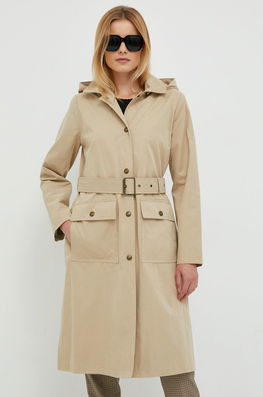 Lauren Ralph Lauren Trenci Femei, Culoarea Bej, De Tranzitie Dama