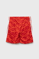 Adidas Pantaloni Scurti Din Bumbac U FT Culoarea Rosu, Talie Reglabila Copii, Tricotaj, Casual