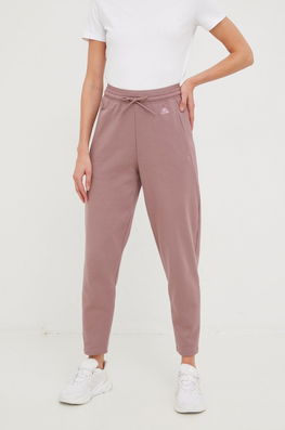 Adidas Pantaloni De Trening Femei, Culoarea Roz, Neted Dama, Tricotaj