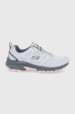 Skechers Pantofi Femei, Culoarea Gri Dama, Piele