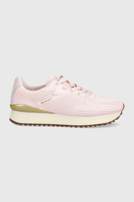 Gant Sneakers Bevinda Culoarea Roz Dama, Piele Intoarsa