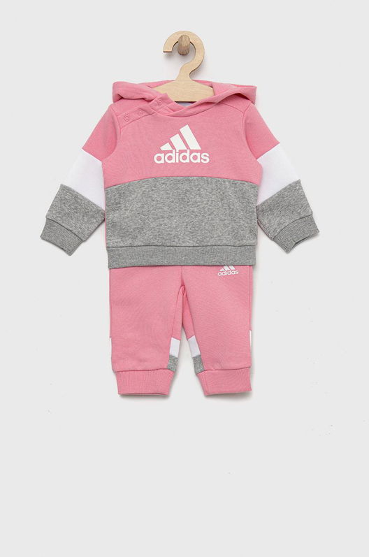 Adidas Compleu Copii Culoarea Roz, Cu Elastan