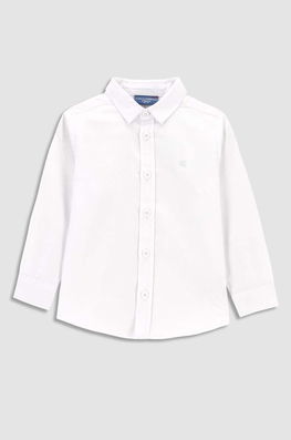 Coccodrillo Camasa De Bumbac Pentru Copii Culoarea Alb, Elegant