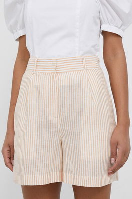 Pennyblack Pantaloni Scurti Din In Culoarea Portocaliu, Modelator, High Waist Dama