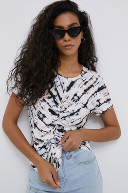 Dkny Tricou Femei Dama Multicolor, Cu Elastan