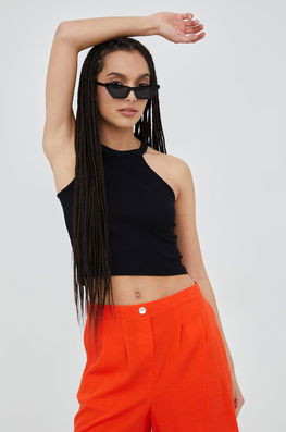 Only Top Femei, Culoarea Negru Dama, Cu Elastan