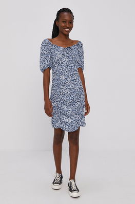 Only Rochie Mini, Mulat Dama Albastru, Panza, Casual, Model Flori