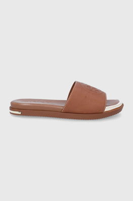 Slapi De Piele DKNY Dama Maro, Toc Plat