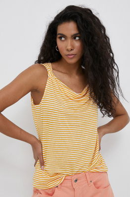 Pennyblack Top De In Rullante Culoarea Galben Dama