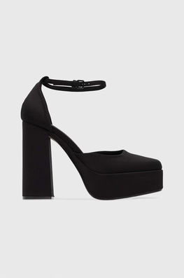 Answear Lab Pumps Culoarea Negru Dama, Textil, Toc Gros