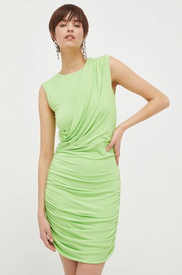 Artigli Rochie Culoarea Verde, Mini, Mulata Dama, Tricotaj, Cocktail