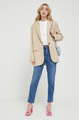 Blugirl Blumarine Jeansi Femei High Waist Dama Albastru