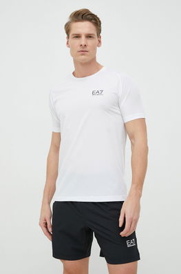 EA7 Emporio Armani Compleu Barbati, Culoarea Alb Bărbaţi, Tricotaj, Model Print