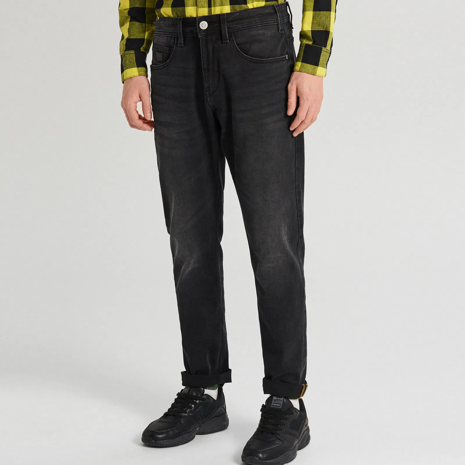 Cropp - Blugi Comfort - Negru