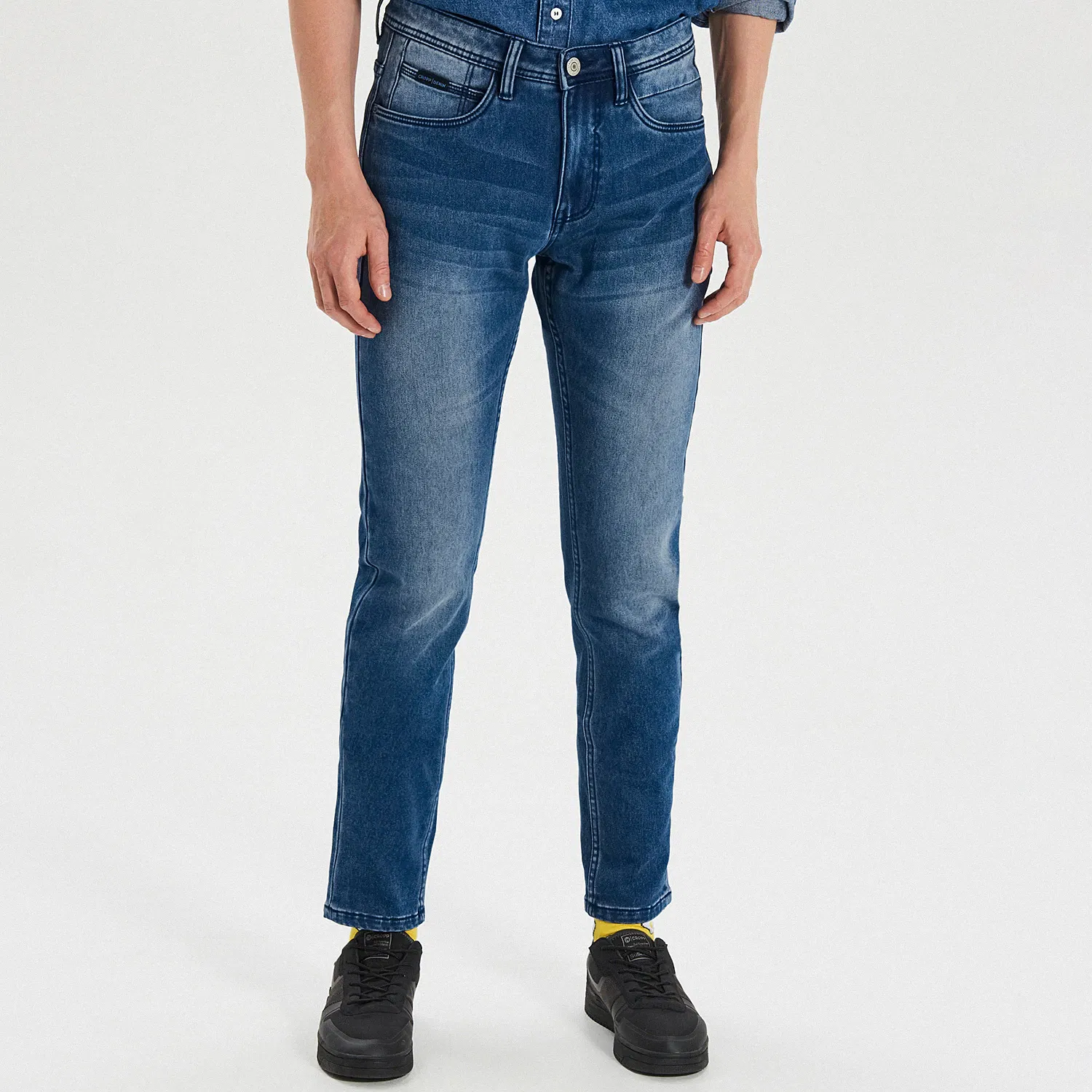 Cropp - Blugi regular - Albastru