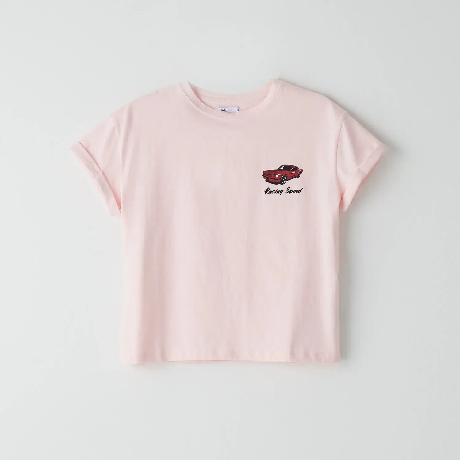 Cropp - Tricou cu model mărunt - Roz