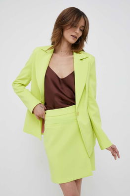 Artigli Sacou Culoarea Verde, Un Singur Rand De Nasturi, Neted Dama, Panza