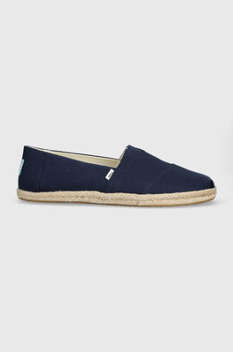 Toms Espadrile Alpargata Rope Culoarea Albastru Marin, 10019912 Bărbaţi Bleumarin, Textil