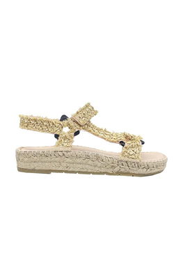 Manebi Sandale Hiking Sandals Femei, Culoarea Bej, V 2.7 JH Dama, Textil, Toc Plat