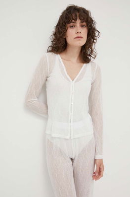Résumé Camasa Femei, Culoarea Alb Dama, Cu Elastan, Casual