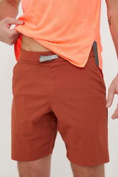 Houdini Pantaloni Scurți Outdoor Wadi Culoarea Verde Bărbaţi Portocaliu, Panza