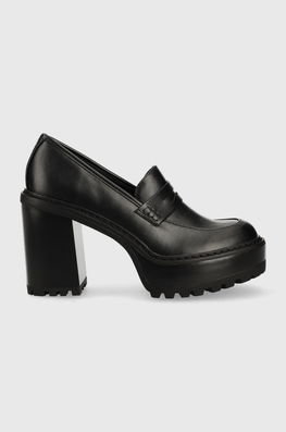 Steve Madden Pumps Kansas Culoarea Negru, Cu Toc Drept Dama, Imitatie De Piele, Toc Gros