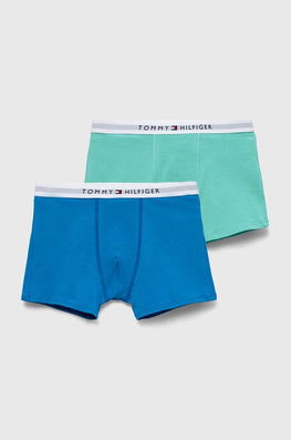 Tommy Hilfiger Boxeri Copii Culoarea Turcoaz