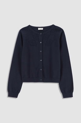 Coccodrillo Cardigan Copii Culoarea Albastru Marin, Light Bleumarin