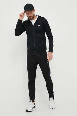 Adidas Trening Barbati, Culoarea Negru Bărbaţi, Tricotaj, Model Imprimeu