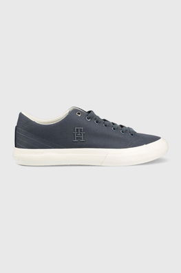 Tommy Hilfiger Tenisi TH HI VULC STREET LOW Barbati, Culoarea Albastru Marin, FM0FM04688 Bărbaţi Bleumarin, Textil