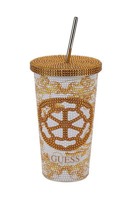 Guess Cană Cu Capac Peony Baroque Bărbaţi Galben