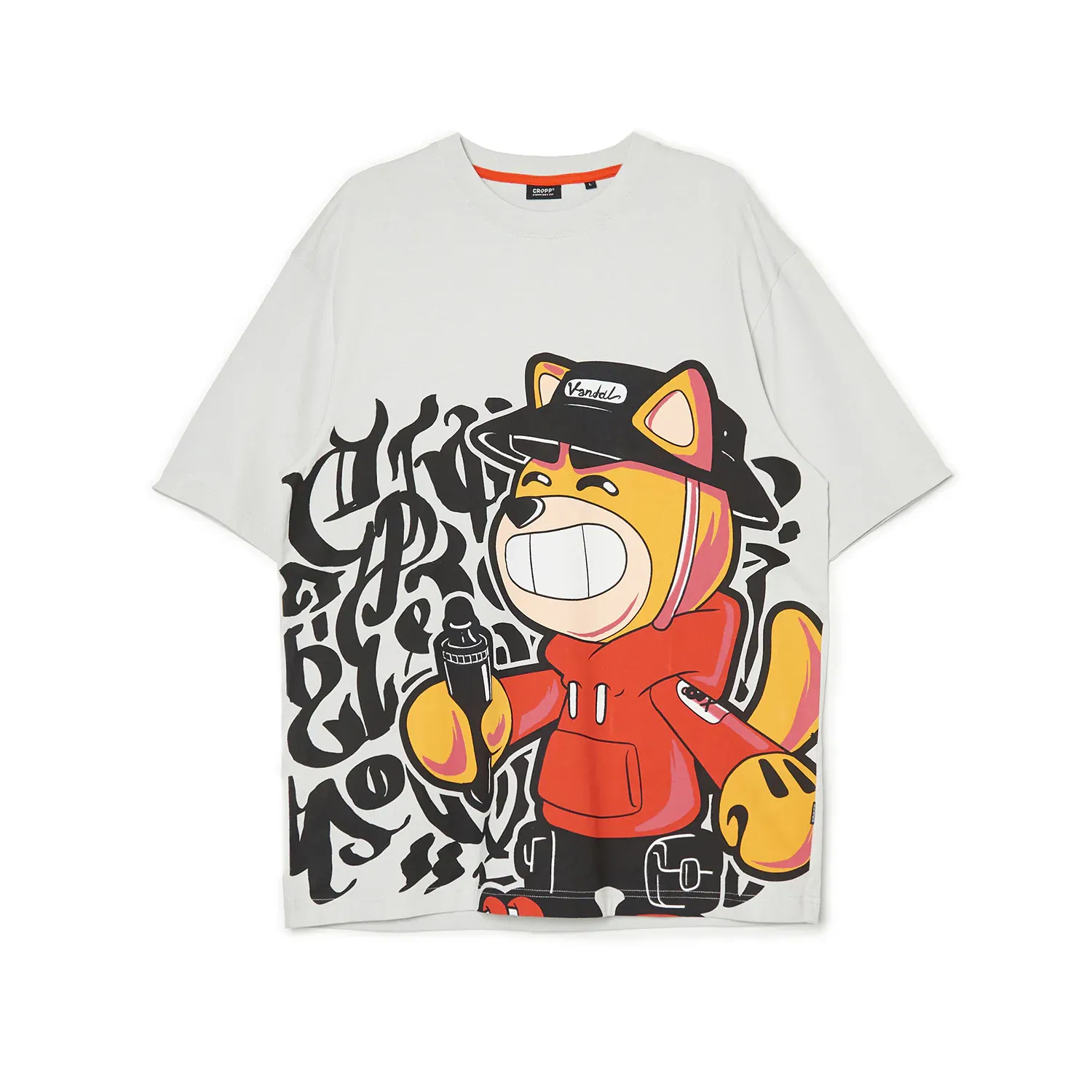 Cropp - Tricou cu imprimeu - Gri