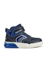 Geox Pantofi Copii Culoarea Albastru Marin Bleumarin, Imitatie De Piele